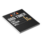 BBQ | GRILLEN Timer trinkt Grillbär Notizblock (angewinkelt)