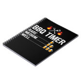 BBQ | GRILLEN Timer trinkt Grillbär Notizblock (Linke Seite)