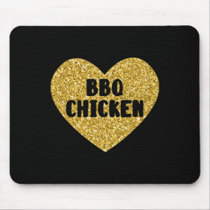 Bbq-Hähnchen Ich liebe Bbq-Hähnchen Lustiges Essen Mousepad