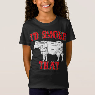 BBQ  Ich rauche diese Kuh GRILLEN I Grillmeister T-Shirt