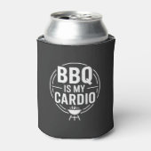 BBQ Is My Cardio Funny Grill BBQ Dad Quote Dosenkühler (Kanne Vorderseite)