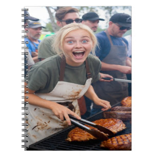 BBQ-Kochwettbewerb-Foto anpassen Notizblock