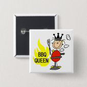 BBQ-Königin Button (Vorne & Hinten)