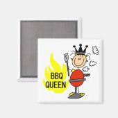 BBQ-Königin Magnet (Vorderseite/Rückseite)