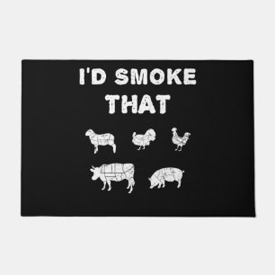 BBQ-Liebhaber   ID Smoke That Chef Smoker BBQ-Gesc Fußmatte