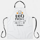 BBQ Master Chef for Grilling Dad Japanese Schürze (Vorderseite)
