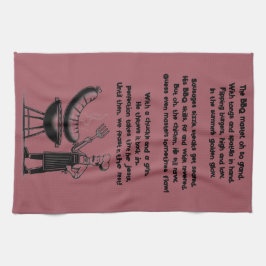 BBQ Master’s Humorous Poem Geschirrtuch