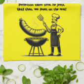 BBQ Master’s Humorous Poem  Geschirrtuch (Gefaltet)