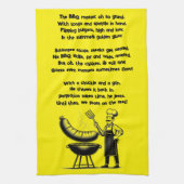 BBQ Master’s Humorous Poem Geschirrtuch (Vertikal)