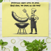 BBQ Master’s Humorous Poem  Geschirrtuch (Gefaltet)