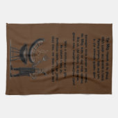 BBQ Master’s Humorous Poem Geschirrtuch (Horizontal)