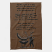 BBQ Master’s Humorous Poem  Geschirrtuch (Vertikal)