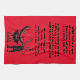 BBQ Master’s Humorous Poem Geschirrtuch