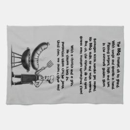 BBQ Master’s Humorous Poem Geschirrtuch