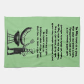 BBQ Master’s Humorous Poem Geschirrtuch (Horizontal)