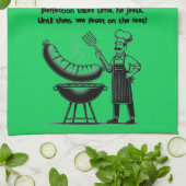 BBQ Master’s Humorous Poem  Geschirrtuch (Gefaltet)