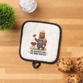BBQ-Meister-Bär-Vater-Design Topflappen (Oben Unten)