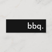 bbq. mini visitenkarte (Vorderseite)