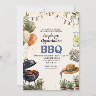 BBQ-Mitarbeiterdankeschön-Barbecue-Firmenveranstal Einladung