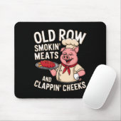 Bbq Old Row Smoking Meats And Clappin Cheeks 1 Mousepad (Mit Mouse)