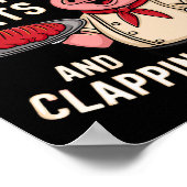 Bbq Old Row Smoking Meats And Clappin Cheeks 1  Poster (Ecke)