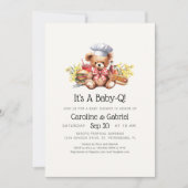 BBQ-Paar-Baby- Shower Einladung (Vorderseite)