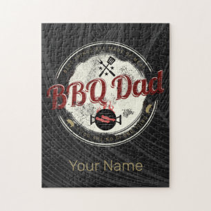 BBQ Papa Vintage Grill oder Barbecue zum Vatertag Puzzle