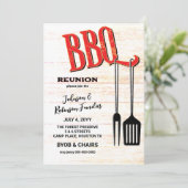BBQ-Party Einladung (Stehend Vorderseite)