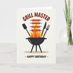 BBQ-Party-Geburtstagskarte Karte