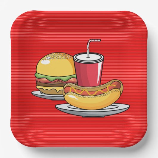 BBQ Party Pappteller (Vorderseite)