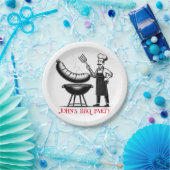 BBQ Party Personalized Chef Pappteller (Party)