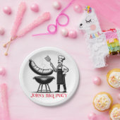BBQ Party Personalized Chef Pappteller (Party)