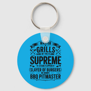 BBQ-Pitmaster-Griller-Raucher-Barbecue-Meister Schlüsselanhänger