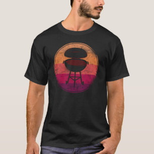 BBQ-Raucher Retro-Sonnenuntergang T-Shirt