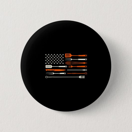 BBQ-Räuchergrill Barbecue-Chef Grillsachen USA-Fla Button (Vorderseite)