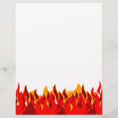 BBQ Red Flames Custom Flyer Vorlage (Hinten)