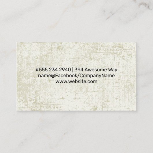 BBQ | Restaurant | Feuer Visitenkarte (Rückseite)