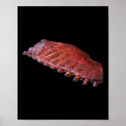 BBQ-Rippchen-Rack Poster (Vorne)