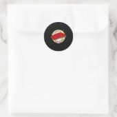 Bbq-Rippchen Runder Aufkleber (Tasche)