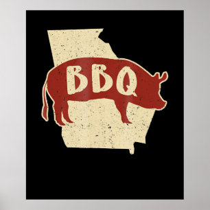 Bbq-Sauce Barbecue-Koch Geschenk für Metzger Poster