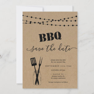 BBQ Save-the-Date-Karte Einladung