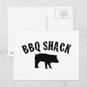 BBQ-Schuppen Postkarte (Vorne/Hinten)