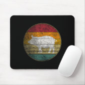 BBQ-Schwein - vintage Geburtstag Mutter Vater Tag  Mousepad (Mit Mouse)