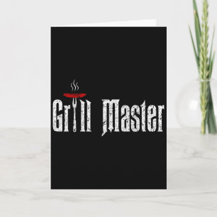 BBQ-T-Shirt-Sprüche, Grillmaster-Shirt, Geschenk f Karte