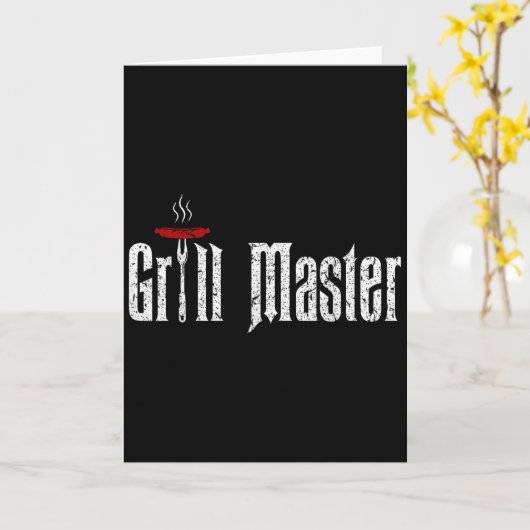 BBQ-T-Shirt-Sprüche, Grillmaster-Shirt, Geschenk f Karte (Gelbe Blume)