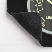 BBQ-Thermometer Rauchiges Barbecue-Grill Low Slow Mousepad (Ecke)