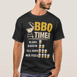 BBQ-Timer-Flagge Lustiger Barbecue-Grill 4. Juli P T-Shirt