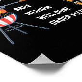 Bbq-Timer Meat Smoking Joke Tee Grill Bierliebhabe Poster (Ecke)