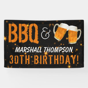 BBQ und Bier, ihm zum Geburtstag Banner