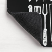 Bbq-USA-Flagge patriotisch 4. Juli Master Chef Mousepad (Ecke)